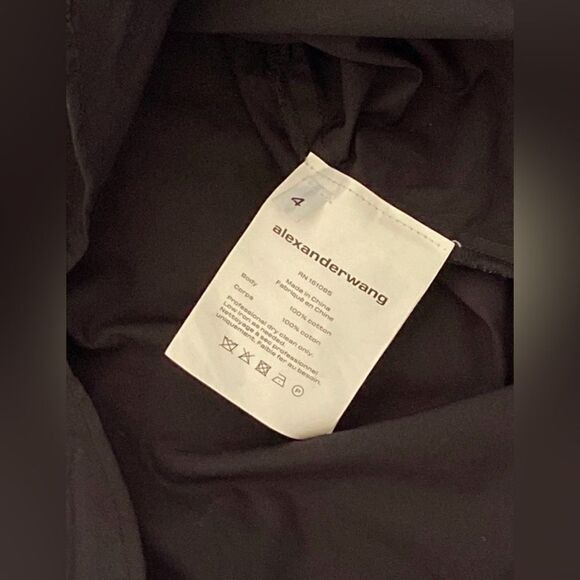 Alexander Wang  Black Button-Up Minidress size 4 - Picture 12 of 12
